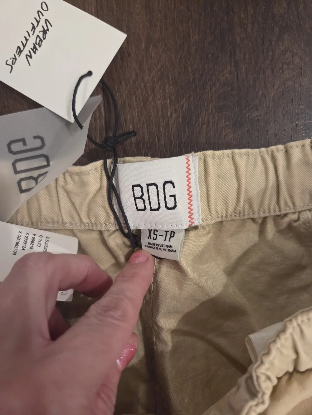 BDG Tan Cargo Maxi Skirt with Utility Pockets